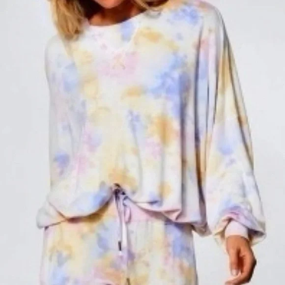 Young Fabulous & Broke Juliette Tie Dye Oversized Sweatshirt Size M - Picture 1 of 12